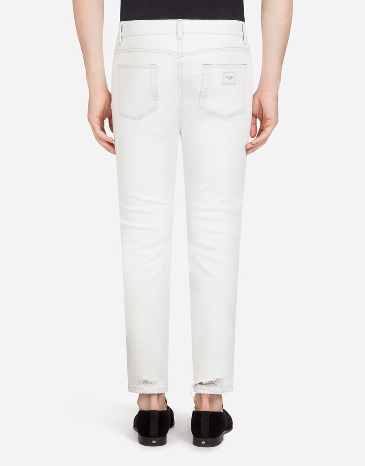 Dolce & Gabbana White stretch skinny jeans BIANCO GY07LDG8BZ8
