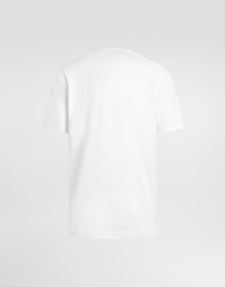 Dolce & Gabbana Jersey T-shirt Dolce & Gabbana Jersey T-shirt White G8QD3TFU7EQ