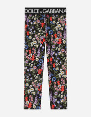 Dolce & Gabbana Interlock leggings with meadow flower print Print LB7A19HS5QR