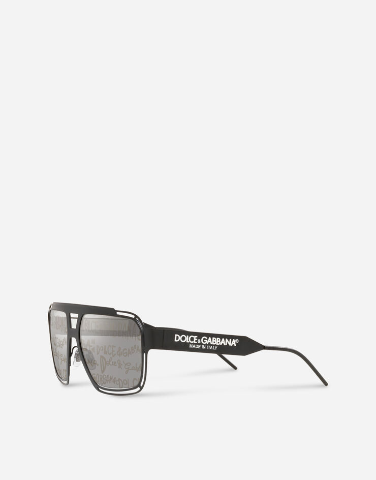 Dolce & Gabbana Dna Graffiti sunglasses Black, gold and silver VG2270VM6K1