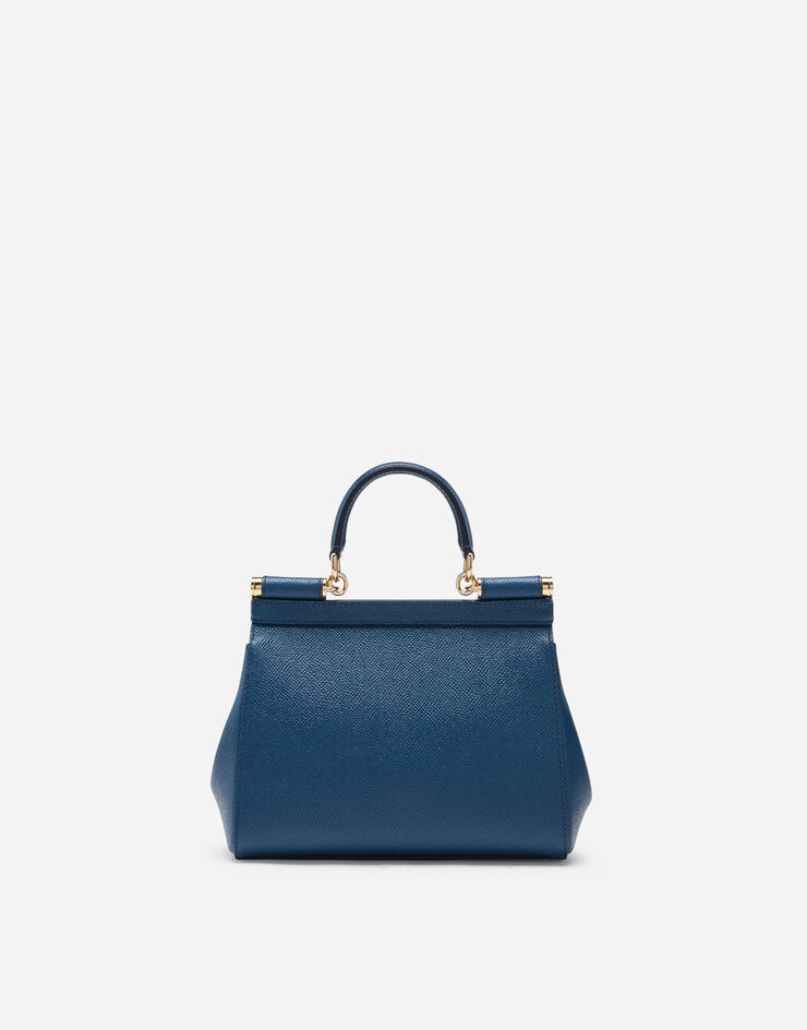 Small dauphine leather Sicily bag in Blue for | Dolce&Gabbana® US