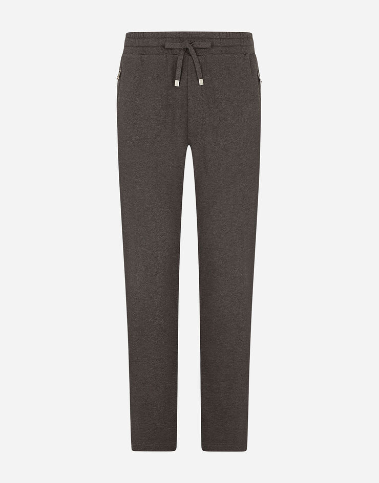 Dolce & Gabbana Cotton jogging pants Grey G4ZCATG7JYX