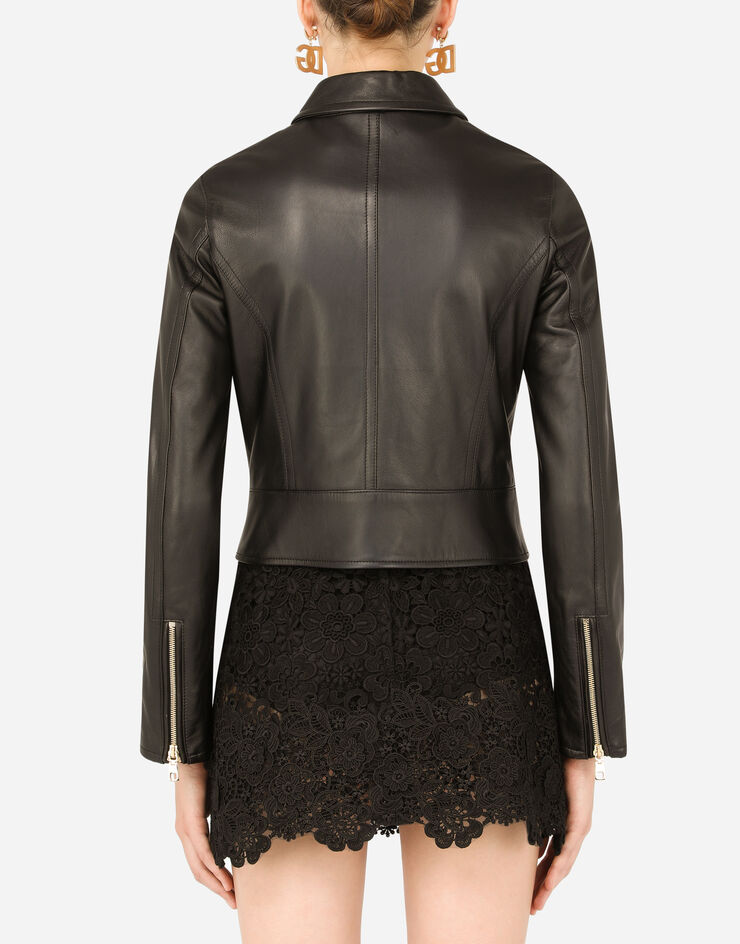 Dolce & Gabbana Leather jacket Black F9G13LFUL89