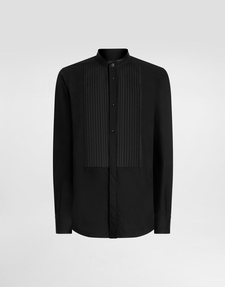 Dolce & Gabbana Supima cotton gold shirt Black G5OH3TFU5T9