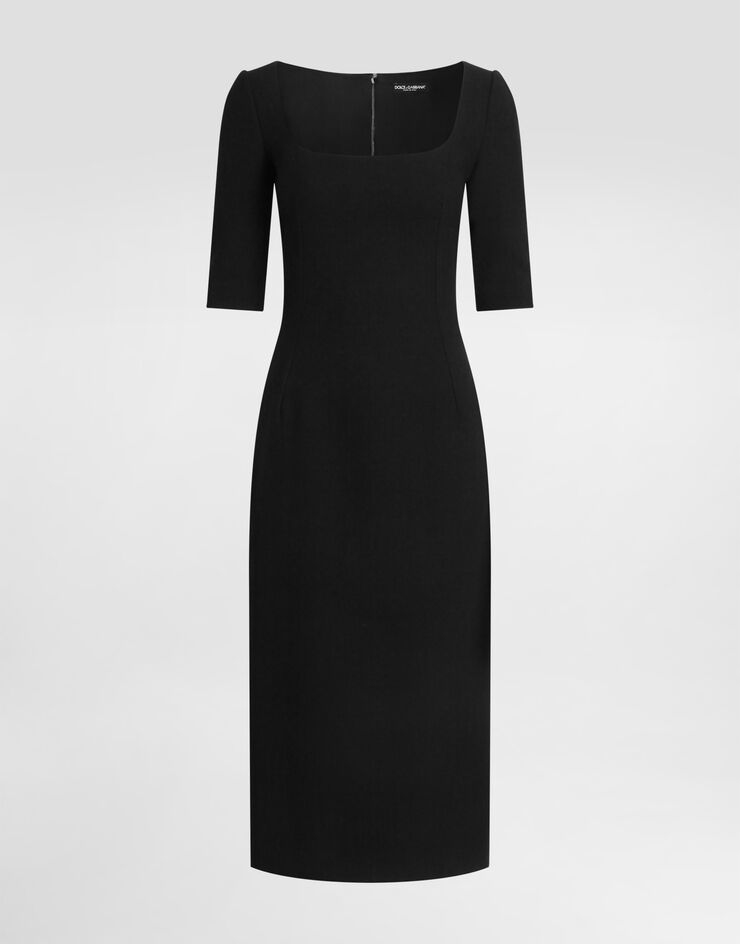 Dolce & Gabbana Double wool crêpe dress Dolce & Gabbana Double wool crêpe dress Black F623GTFU2L8