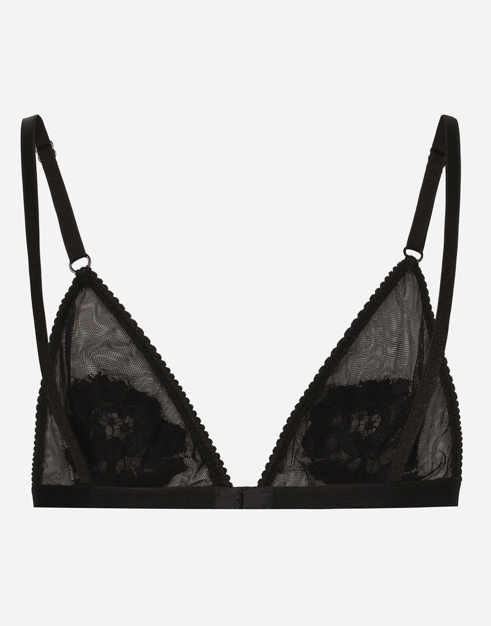 ブラジャー Dolce & Gabbana Soft Cup Triangle Bra Lace and tulle soft-cup triangle bra in Black for Women