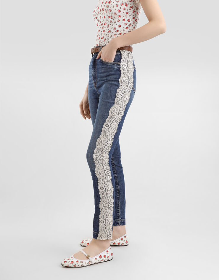 Dolce & Gabbana 5-pocket denim trousers Multicolor FTCAHDG8OE2