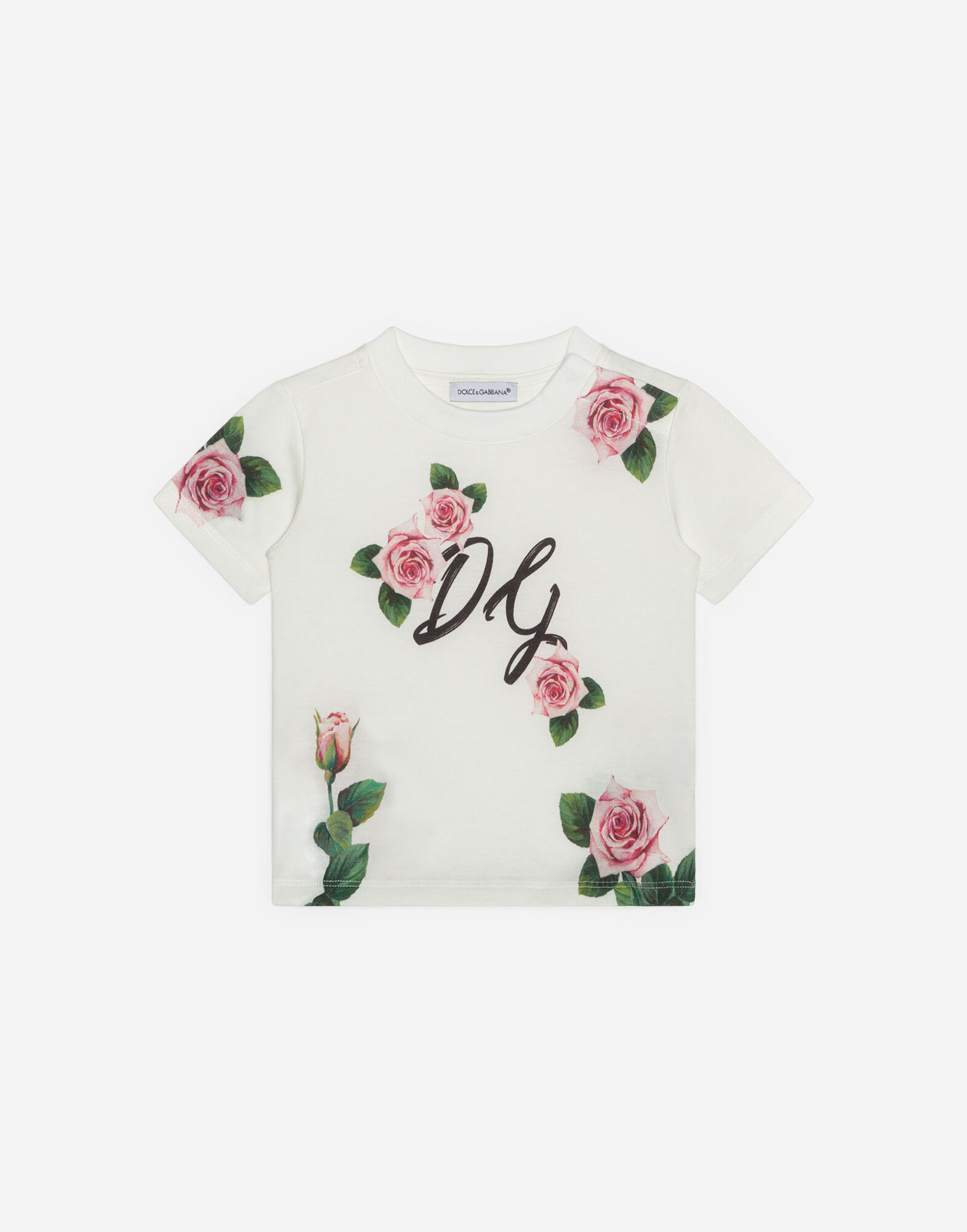 Dolce gabbana t shirt flower outlet