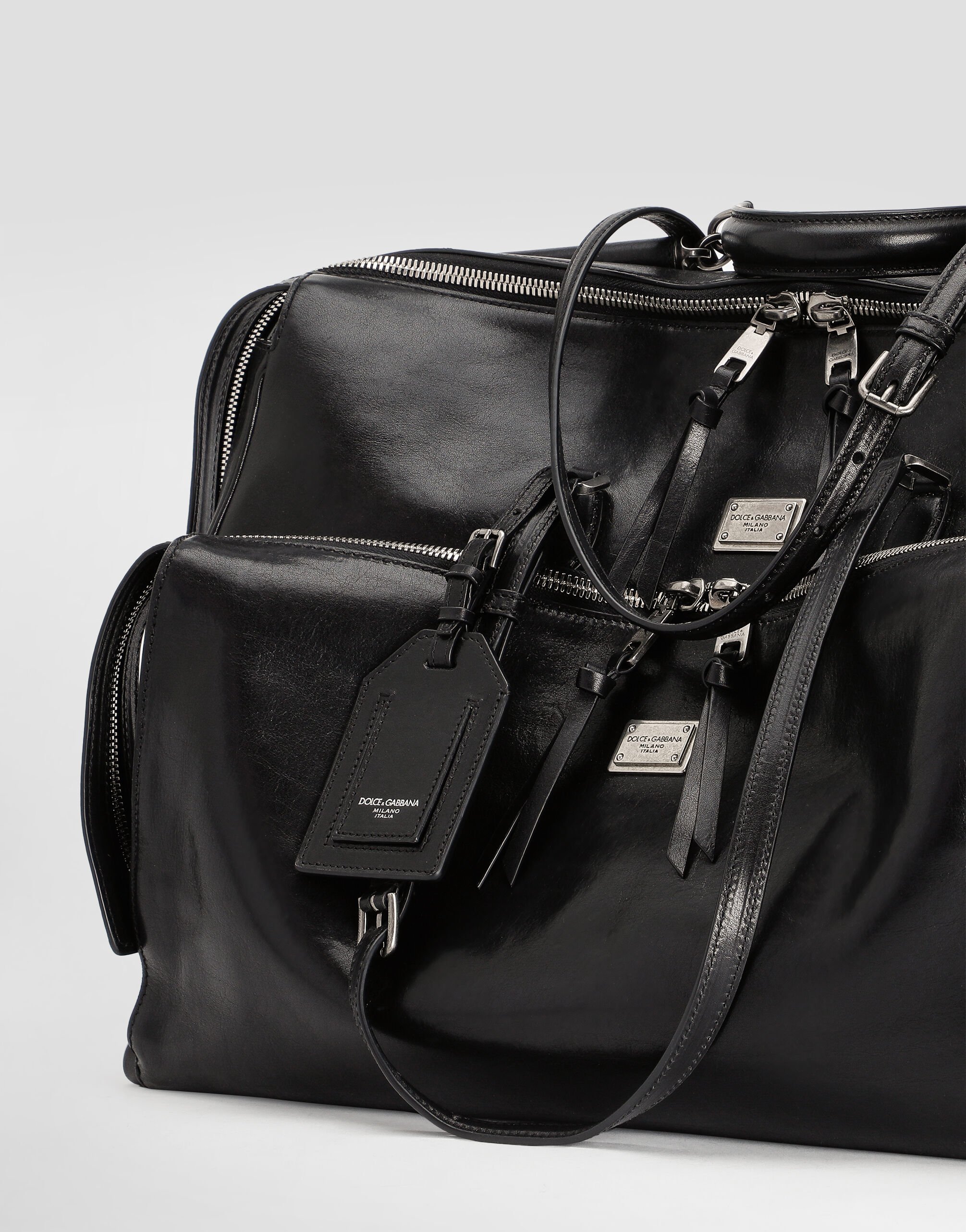 Vittoria calfskin bag in Black for Men | Dolce&Gabbana® US