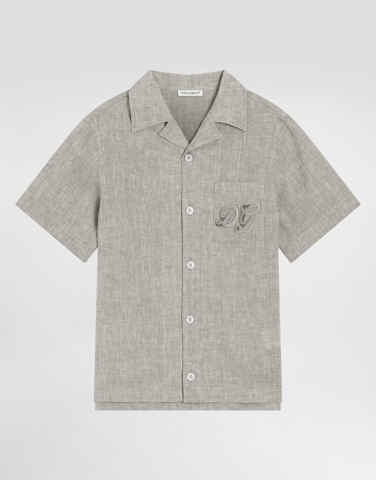 Dolce & Gabbana Linen shirt Green L44S24FU4LG