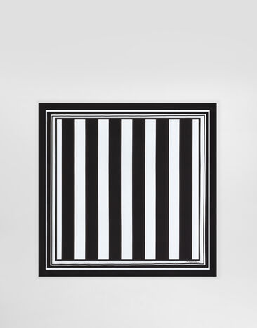 Dolce & Gabbana Striped-print silk twill foulard (50 x 50) Multicolor GQ348EG0WUC