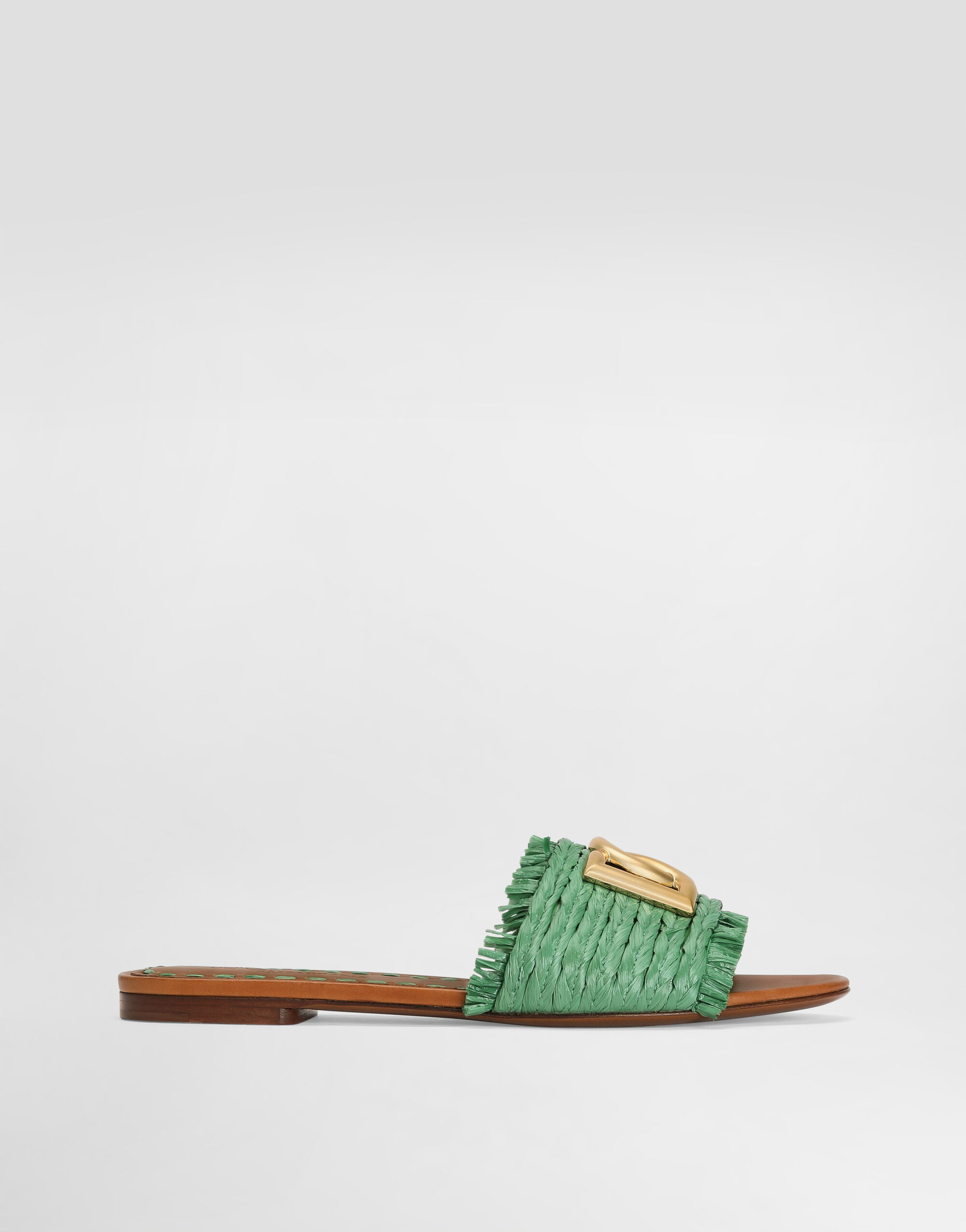 Dolce & Gabbana Dolce & Gabbana Raffia slippers Multicolor CQ0646AN217