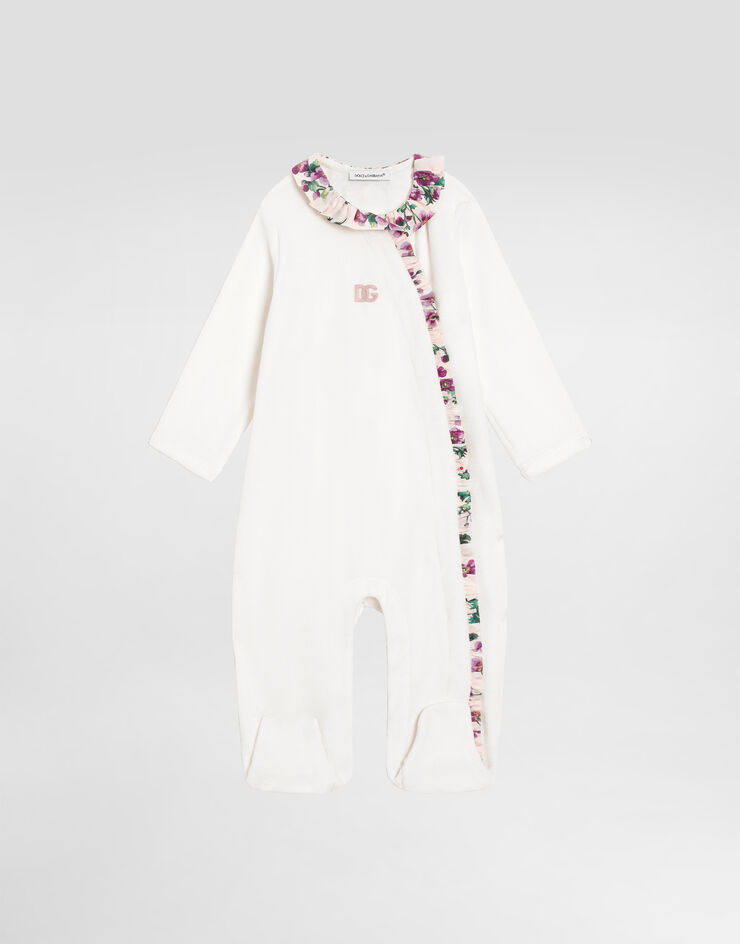Dolce & Gabbana 3-piece poplin gift set with flower print Multicolor L2JO4JG7PJL