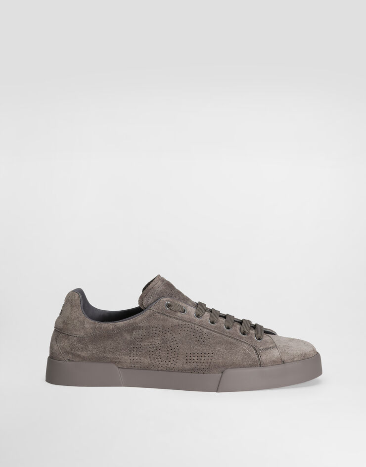 Dolce & Gabbana Sneaker Strobel Portofino Light in pelle di vitello Grigio CS2324A9T67