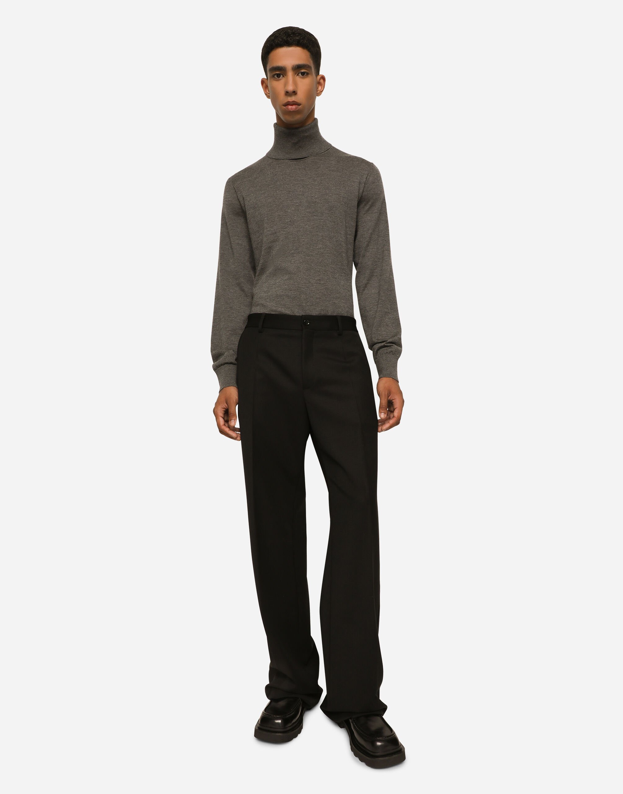 Gray cashmere turtleneck discount