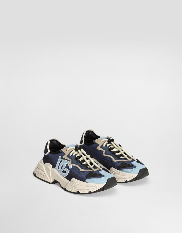 Dolce & Gabbana Nylon mesh Daymaster sneakers with DG logo Blue D11242AU402