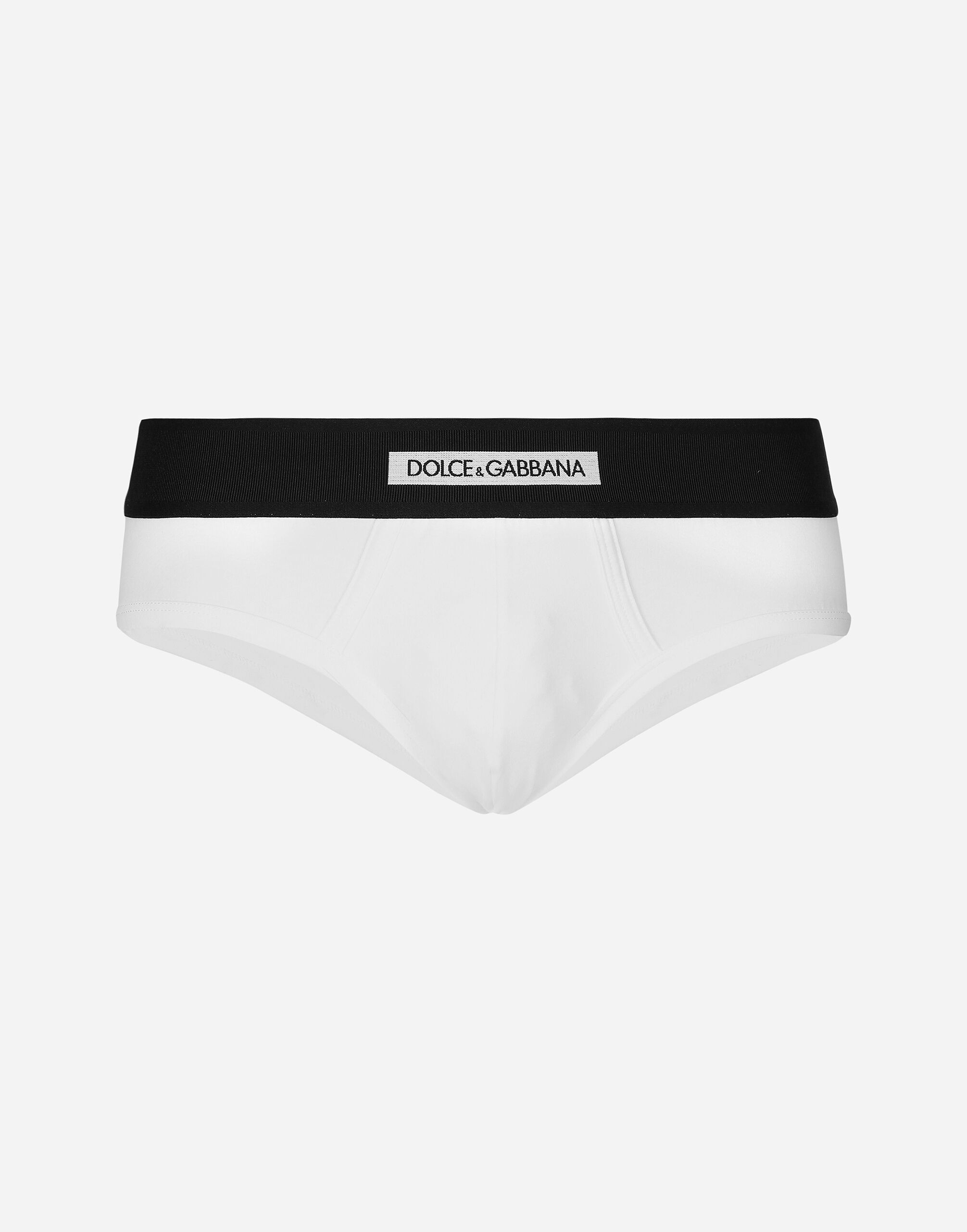 Dolce & Gabbana Brando briefs in two-way stretch cotton jersey Black M9C03JONN95