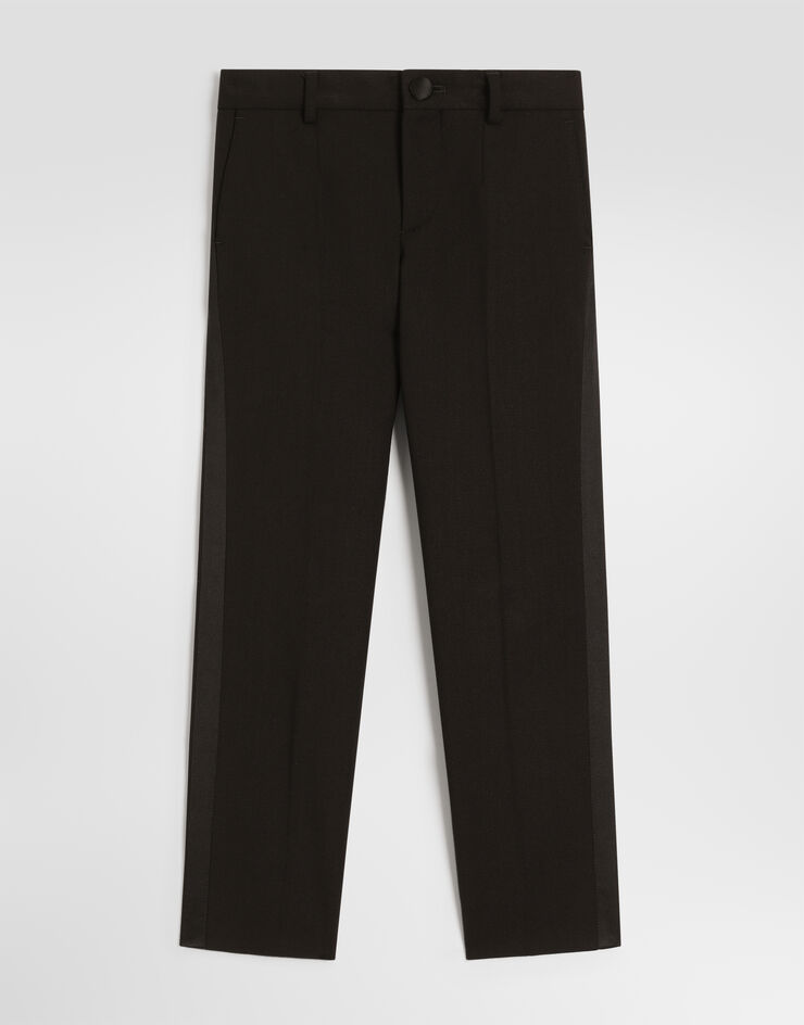 Dolce & Gabbana Bi-stretch twill trousers Dolce & Gabbana Bi-stretch twill trousers Black L45P14G7PQI