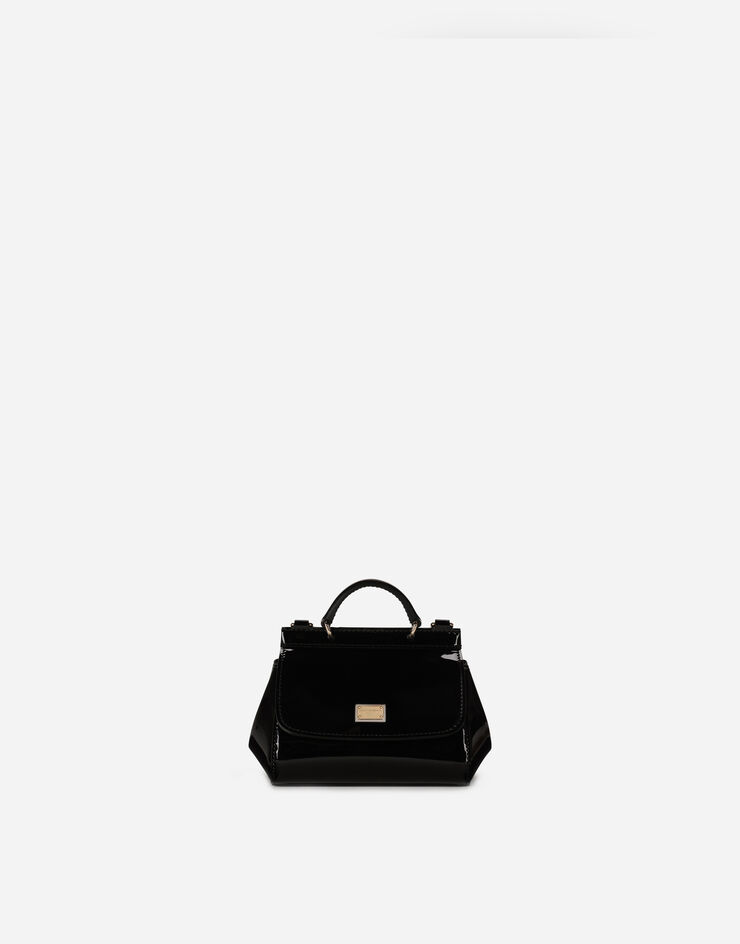 Dolce & Gabbana Patent leather mini Sicily bag 黑 EB0003A1067