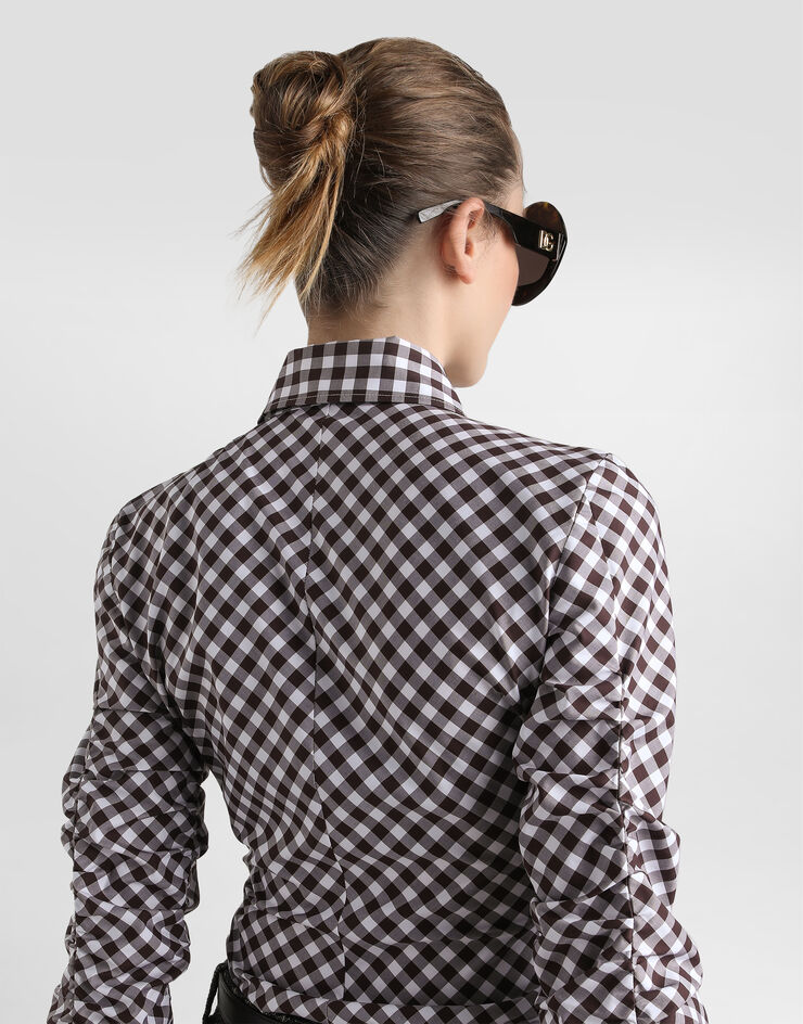Dolce & Gabbana Cotton twill check shirt Multicolor F5T70TFQ5MY