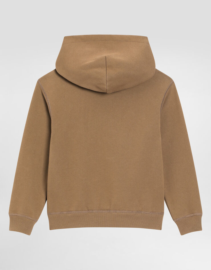 Dolce & Gabbana Felpa con cappuccio  con logo Dolce&Gabbana Marrone L4JWLUG7O4U