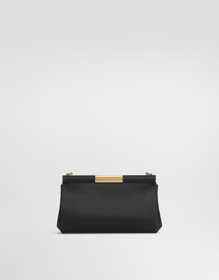 Dolce & Gabbana Marlene shoulder and crossbody satin bag with embroidery Dolce & Gabbana Marlene shoulder and crossbody satin bag with embroidery Black BB7620AY463
