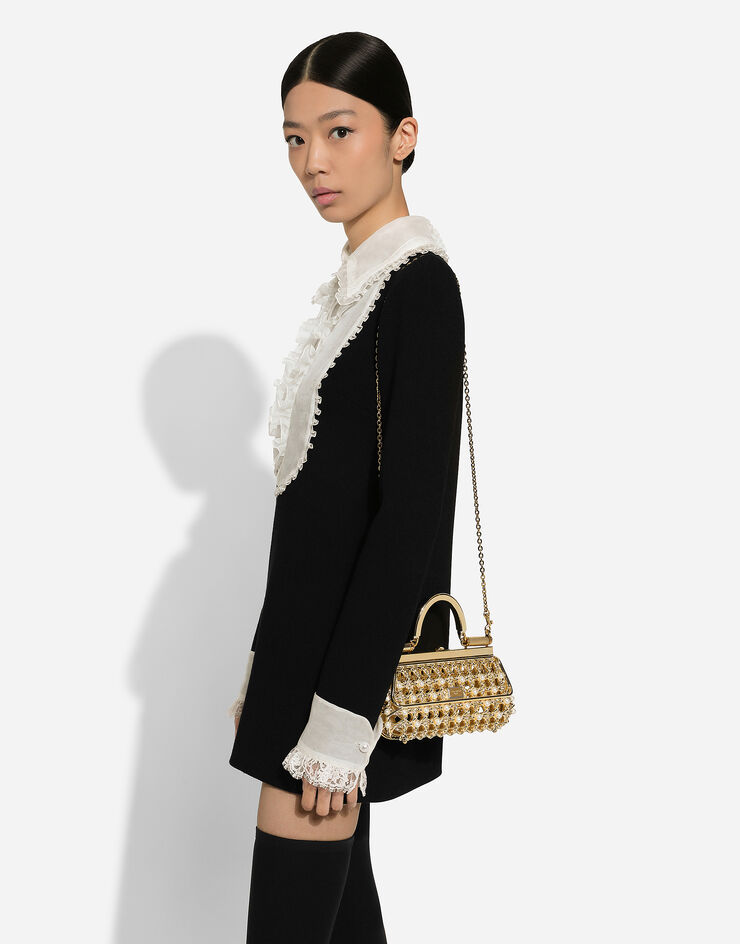 Dolce & Gabbana Sicily Box handbag with pearls マルチカラー BB7618AV601