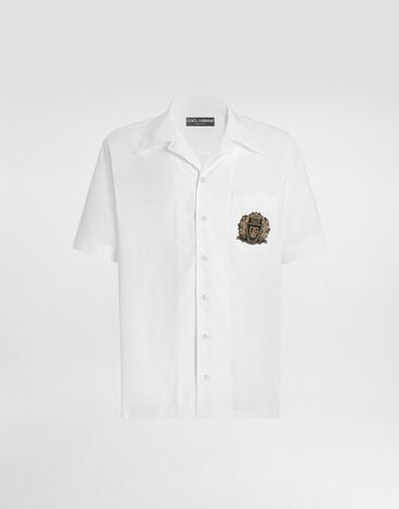 Dolce & Gabbana Hawaii cotton poplin shirt White G5JH9ZGK278