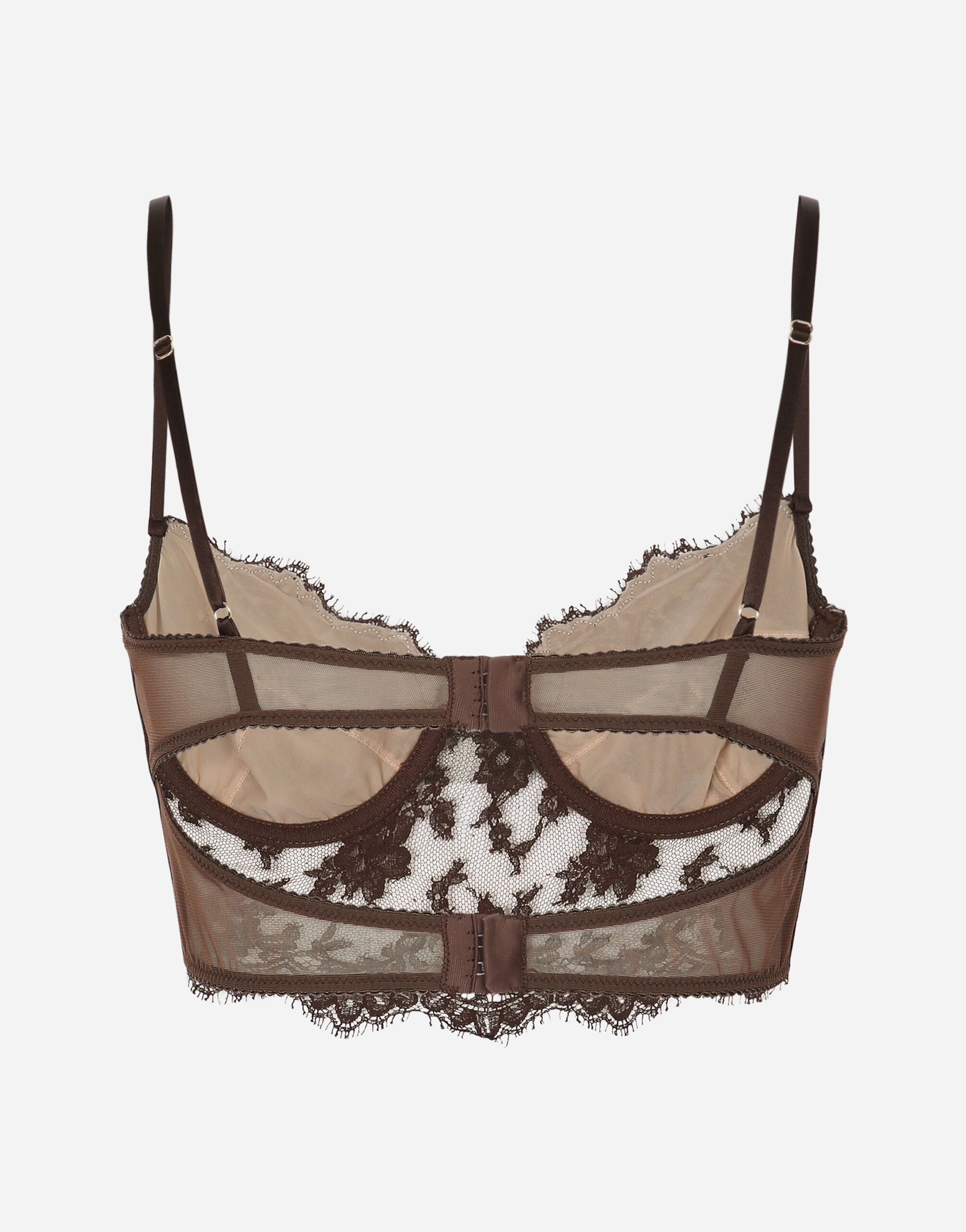 Lace lingerie top in Brown for for Women Dolce Gabbana