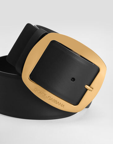 Dolce & Gabbana Calfskin belt Black BE4608AW844