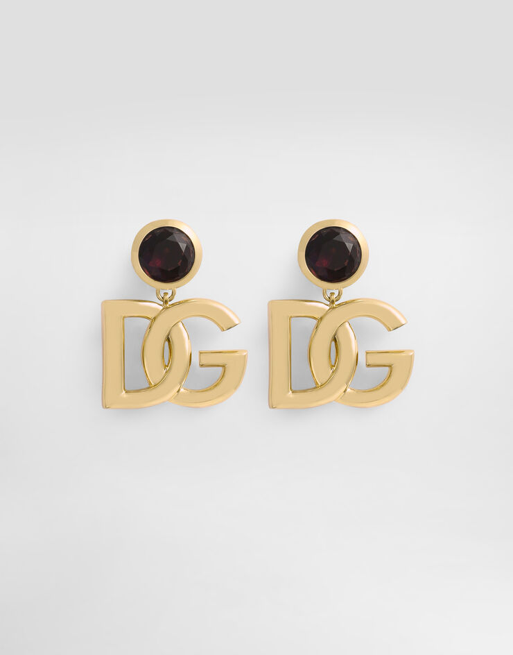 Dolce & Gabbana Pendientes de clip con logotipo Gold WER6M2W1111