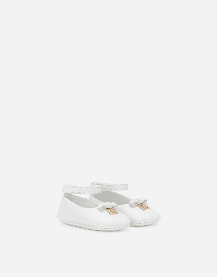 Dolce & Gabbana 纳帕皮革芭蕾平底鞋 白 DK0065AB793