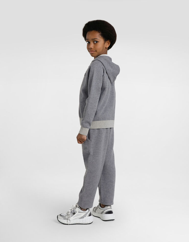 Dolce & Gabbana Wool and cashmere fleece trousers Grey L4KP13JGMB8