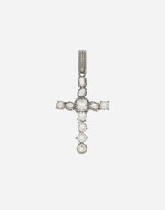 Dolce & Gabbana Anna charm in white gold 18Kt and colorless topazes Rot WAQA3GWQM01
