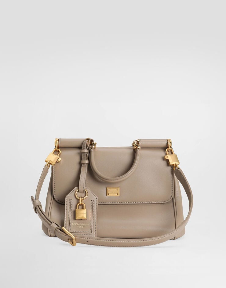 Dolce & Gabbana My Sicily plongé calfskin bag Beige BB7781B7321