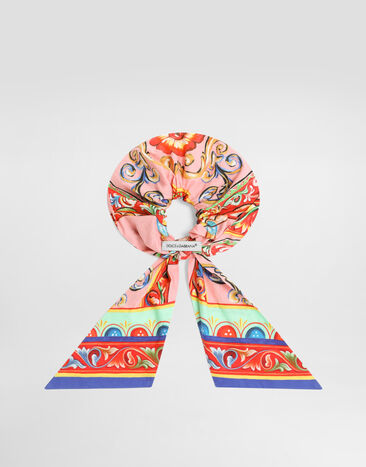 Dolce & Gabbana Carretto-print poplin scrunchie Multicolor LB7A19FI5O1
