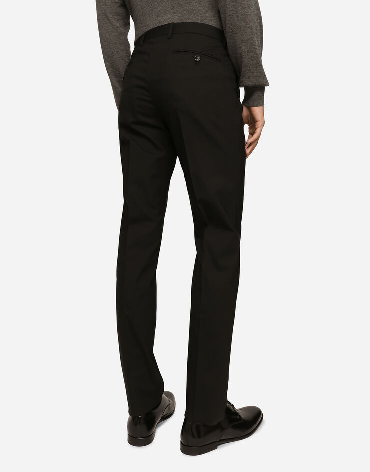 Dolce & Gabbana Double-breasted stretch wool martini-fit suit Dolce & Gabbana Double-breasted stretch wool martini-fit suit Black GK7SMTFUBFT