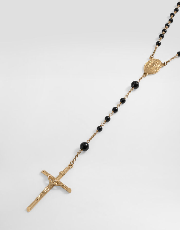 Dolce & Gabbana Rosary necklace with natural gemstones Dolce & Gabbana Rosary necklace with natural gemstones Multicolor WNP7S2W1111