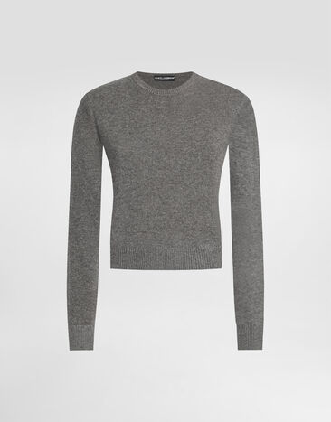 Dolce & Gabbana Pullover aus Kaschmir Grau FXXA7ZJDVC2