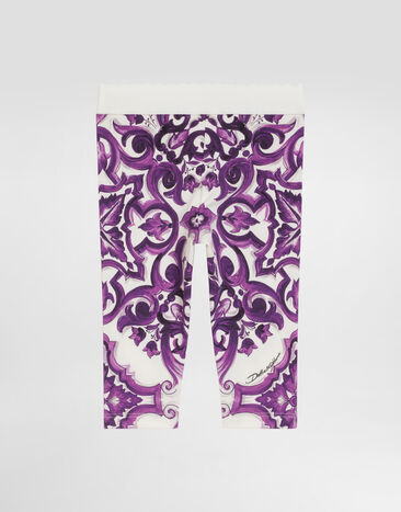 Dolce & Gabbana Majolica-print interlock leggings Multicolor L2JP5BHPGF4