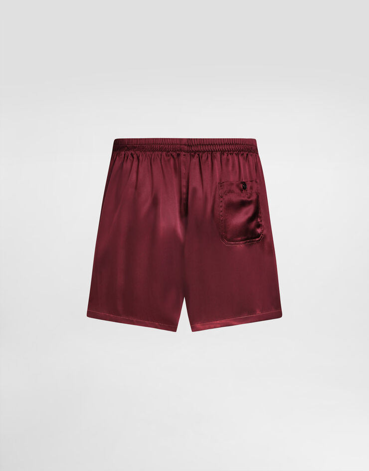 Dolce & Gabbana Silk satin boxer shorts Bordeaux M3A21TON0EC