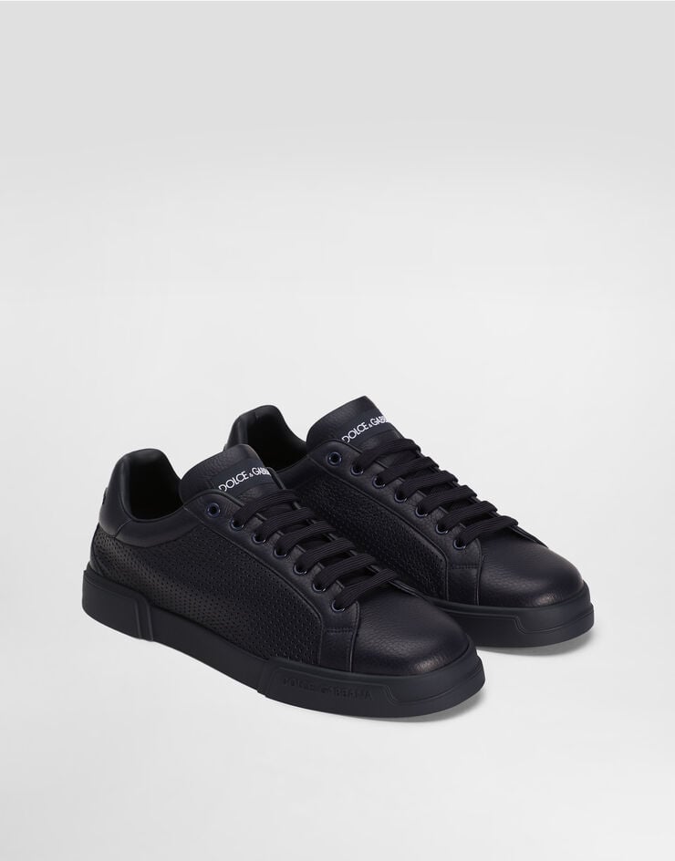Dolce & Gabbana Portofino light strobel sneakers in calfskin Blue CS2354AG093