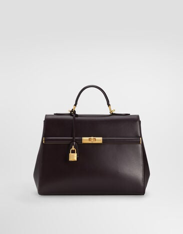 Dolce & Gabbana Marlene handbag in palmellato calfskin Bordeaux BB7932A3G19