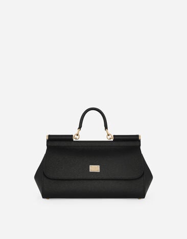 Dolce & Gabbana Удлиненная сумка Sicily с короткой ручкой черный VG440FVP18G