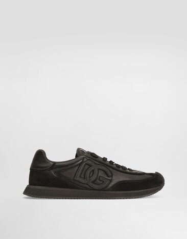 Dolce & Gabbana Sneaker DG cushion in pelle di vitello Nero CS2288A0124