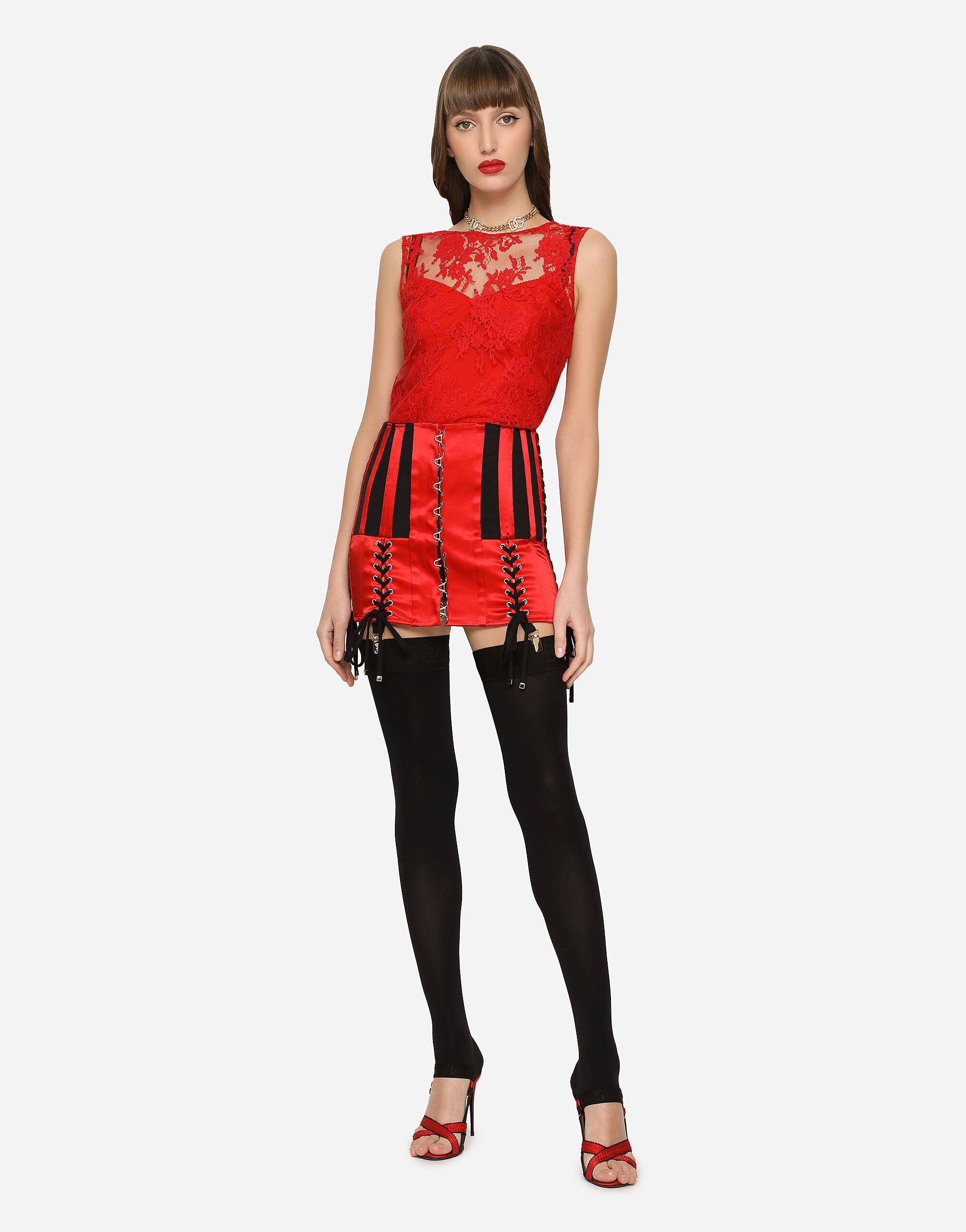 Dolce and gabbana red top shop