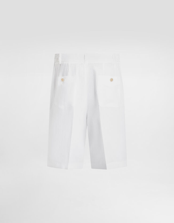 Dolce & Gabbana Linen jogging trousers White GP134TFU4LG
