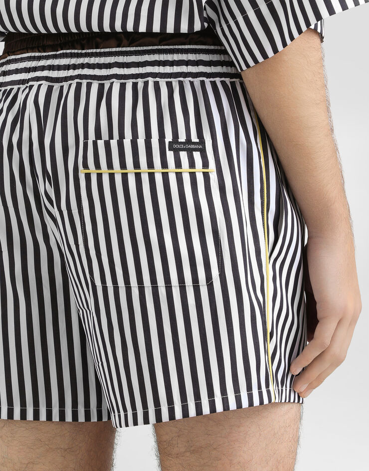 Dolce & Gabbana Striped poplin bermuda shorts Multicolor GP1N7TFR52G