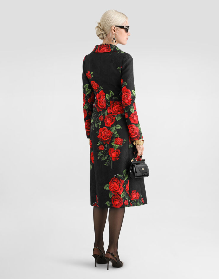 Dolce & Gabbana Rose-print satin top Dolce & Gabbana Rose-print satin top Multicolor F74V7TIS133