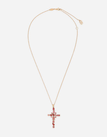 Dolce & Gabbana Anna pendant in red gold 18kt with pink tourmalines Gold WNND2GWYEDI